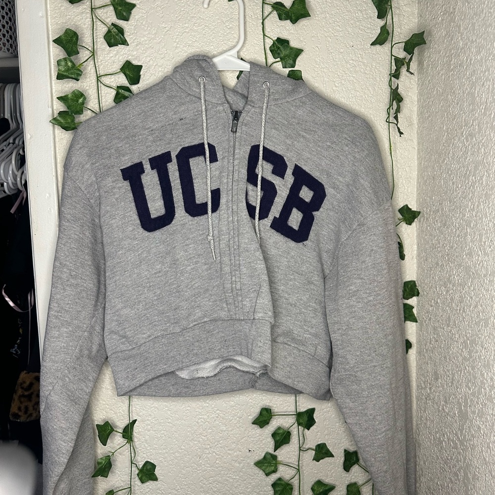 Jansport Gray Hoodie with Navy Accents